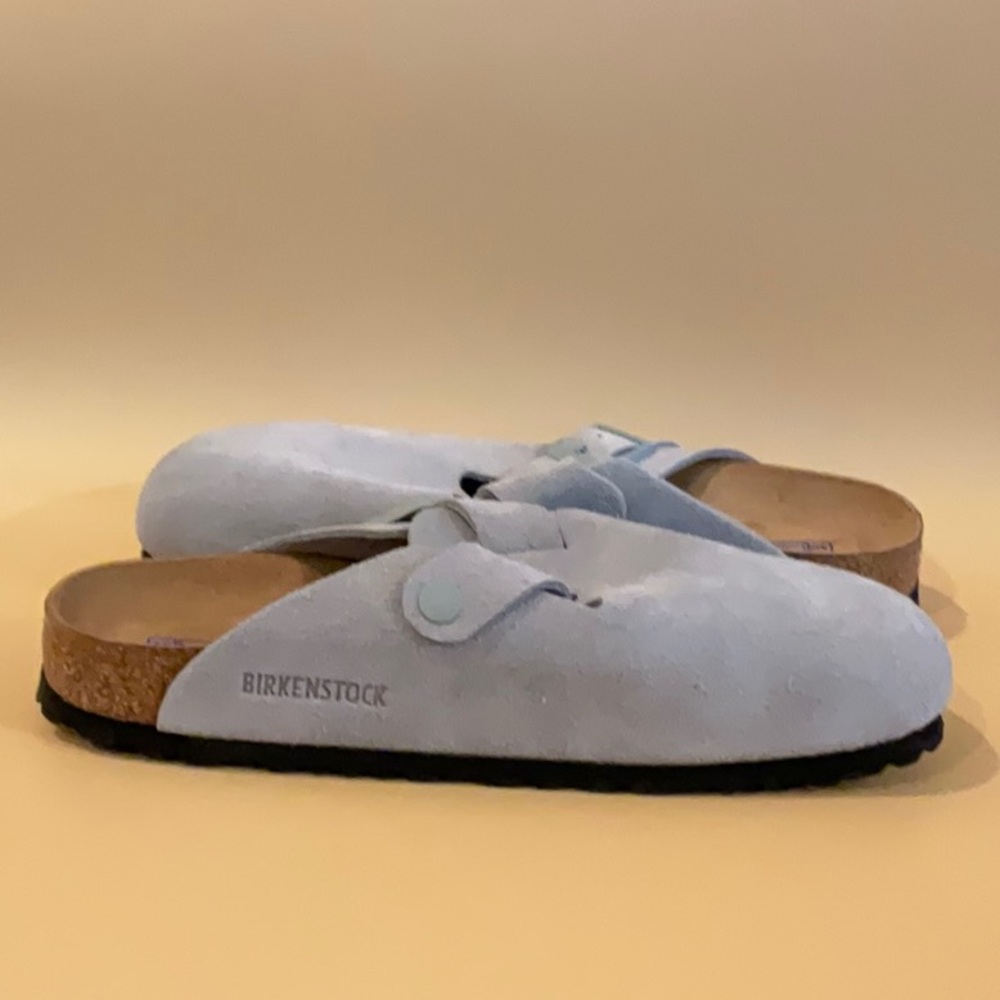 Birkenstock Boston Clogs in Pure Sage - Picture 4 of 10
